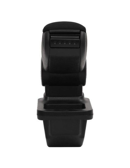 Bracciolo per Auto Nero 14x33x(30-45,5) cm in ABS