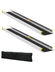 Rampa per Sedia a Rotelle 2 pcs Nero 152 x 19 x 5,5 cm 2