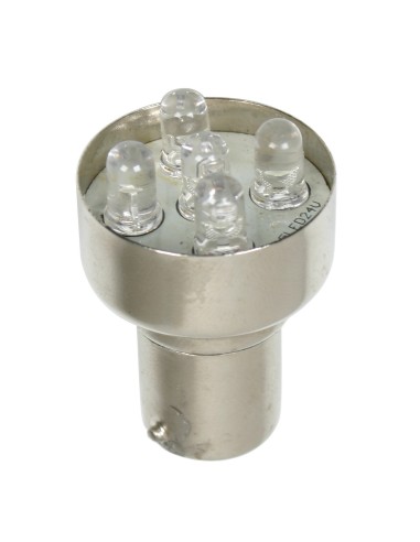 24V Lampada Multi-Led 5 Led - (R10W) - BA15s - 1 pz  - D/Blister - Blu
