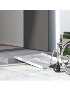 Rampa per Sedia a Rotelle Argento 92 x 73 x 5 cm Alluminio