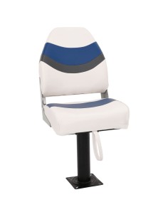 Set Sedile da Barca Pieghevole 2pz con Schienale Alto 2