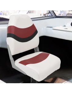 Set Sedile da Barca Pieghevole 2pz con Schienale Alto