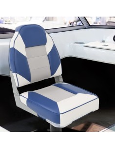 Set Sedile da Barca Pieghevole 2pz con Schienale Alto