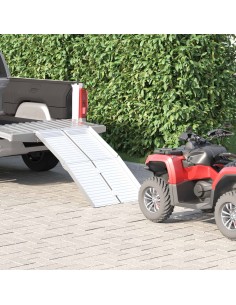 Rampa per Sedia a Rotelle Argento 92 x 73 x 5 cm Alluminio