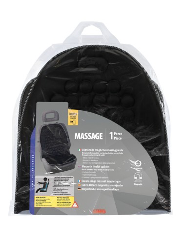 Massage, schienale magnetico massaggiante - Nero
