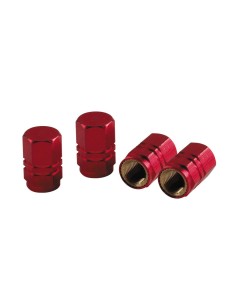 Sport-Cap Hexagonal, set 4 tappi coprivalvola - Rosso
