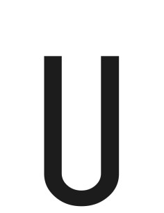 Spell-It, caratteri alfanumerici adesivi 60x30 mm - U