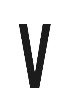 Spell-It, caratteri alfanumerici adesivi 60x30 mm - V