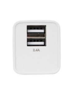Linea Essentials, caricabatteria da rete con 2 porte Usb (A+A) - 2400 mA - 12W - 220/240 VAC 2