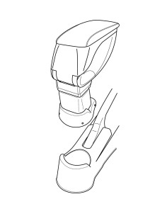 Attacco bracciolo - compatibile per  Kia Picanto (04/04 02/08)