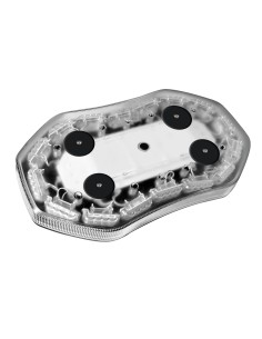 Barra lampeggiante arancio a 64 led, 10/30V - Base magnetica 2