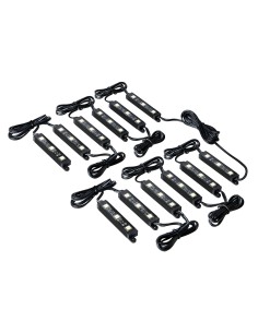 Hyper-Led Set 12x3, strisce decorative a led - 12V - Bianco