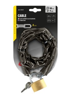 Catena antifurto con lucchetto - 90 cm 2