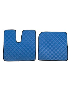 Coppia tappeti in Skeentex - Blu - compatibile per Man TGX (09/07 12/16)
