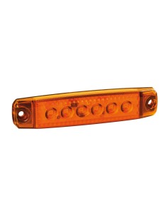 Luce ingombro - 6 Led - 12/24V - Arancio