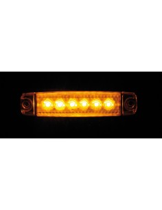 Luce ingombro - 6 Led - 12/24V - Arancio 2