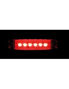Luce ingombro - 6 Led - 12/24V - Rosso 2