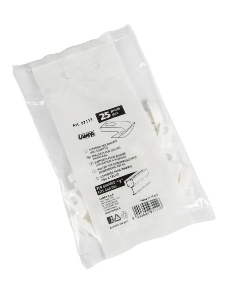 Set 25 supporti per binario uso soffitto