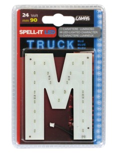Spell-It Led, 90 mm, 24V - Blu - M
