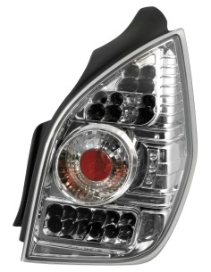 Coppia fanali posteriori LED - compatibile per  Citroën C2 (9/03 ) - Cromo
