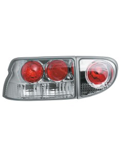 Coppia fanali posteriori - compatibile per  Ford Escort Mk6 (1/95-7/00) - Cromo