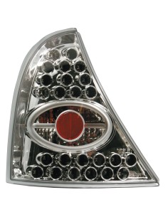 Coppia fanali posteriori LED - compatibile per  Renault Clio (4/98 ) - Cromo