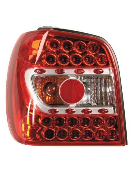 Coppia fanali posteriori LED - compatibile per  VW Polo (9/94-10/99) - Rosso