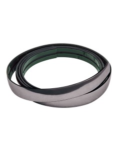 Profilo adesivo cromato nero - 4 m - 39 mm