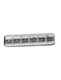 Luce di segnalazione multifunzione flessibile a 6 Led, 12/24V - Arancio