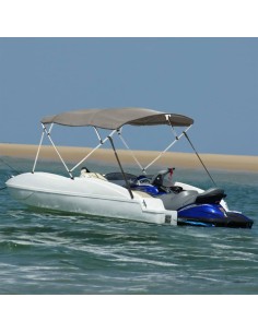 Bimini di Prua con Pareti Laterali 4 Archi 243x(230-244)x137cm