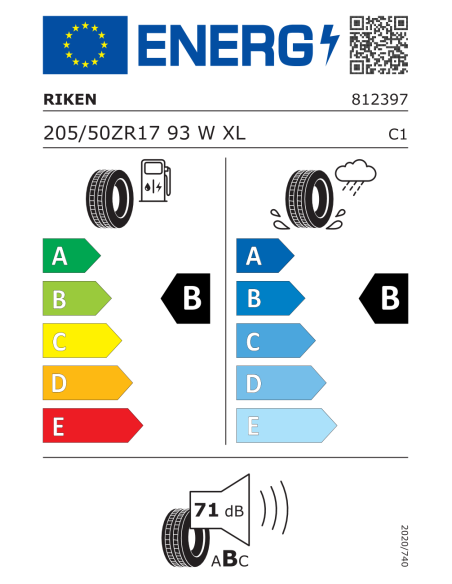 Riken Summer 3 - 205/50 ZR17 93W XL