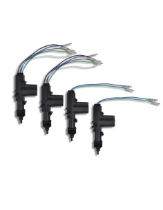 Set Auto Chiusura Centralizzata con 2 Telecomandi 4 Motori 12 V 2