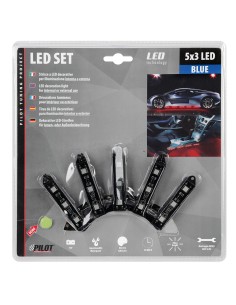 Hyper-Led Set 5x3, strisce decorative a led - 12V - Blu 2