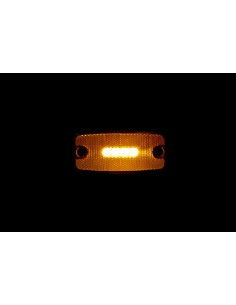 Luce ingombro con catarifrangente e staffa - 4 Led - 12/24V - Arancio 2