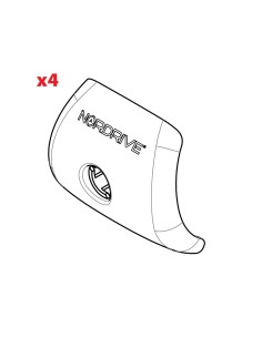 Set 4 cover piedi Rail