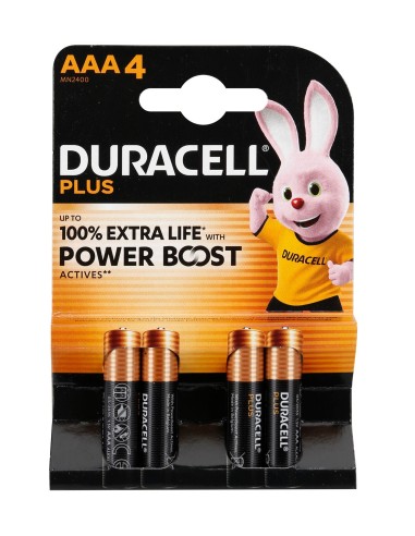 Duracell Plus Power Boost, Mini Stilo "AAA", 4 pz