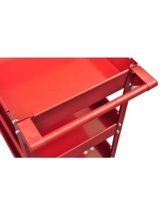 Carrelli da Officina Portautensili con 3 Ripiani 2 pz 2