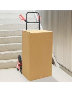 Carrello Manuale Nero e Rosso 64,5 x 49,5 x 114 cm Acciaio