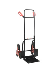 Carrello Manuale Nero e Rosso 64,5 x 49,5 x 114 cm Acciaio 2