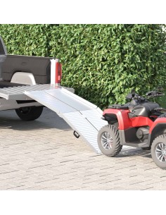 Rampa per Sedia a Rotelle Argento 92 x 73 x 5 cm Alluminio