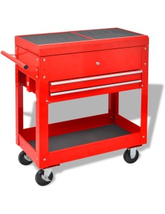 Carrello per Attrezzi Rosso 70.5 x 37 x 71 cm Acciaio 2
