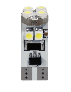 24V Hyper-Led 24 - 8 SMD x 3 chips - (T10) - Trifocus - W2,1x9,5d - 2 pz  - Scatola - Rosso - Doppia polarità - Resistenza inco