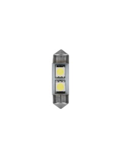 24/28V Led Series - 2 SMD x 3 chips - 10x31 mm - SV8,5-8 - 20 pz  - Busta - Bianco - Doppia polarità