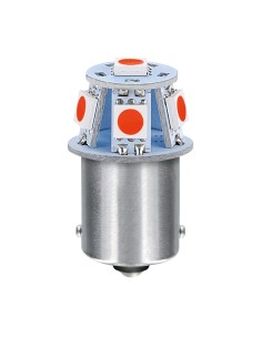 24/28V Led Series - 6 SMD x 1 chip - (R5W) - BA15s - 20 pz  - Scatola - Rosso - Doppia polarità