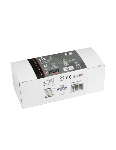 24/28V Hyper-Led 15 - 5 SMD x 3 chips - (T10) - W2,1x9,5d - 20 pz  - Scatola - Bianco - Doppia polarità