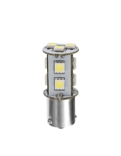24/28V Led Series - 11 SMD x 3 chips - (P21W) - BA15s - 1 pz  - Scatola - Bianco - Doppia polarità
