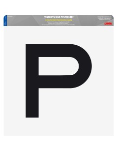 Contrassegno per esercitazioni guida, statico - Posteriore