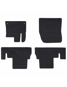 Tappetino per Auto 4 pcs Nero Gomma