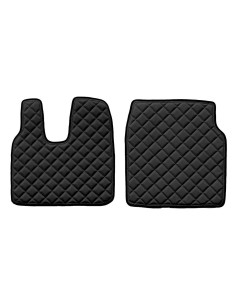 Coppia tappeti in Skeentex - Nero - compatibile per Man TGL (11/21 ) cabina L, LX - Man TGL (09/12 10/21) cabina L, LX - Man TG