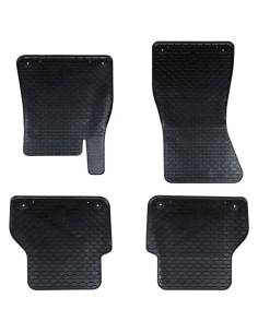 Tappetino per Auto 4 pcs Nero Gomma